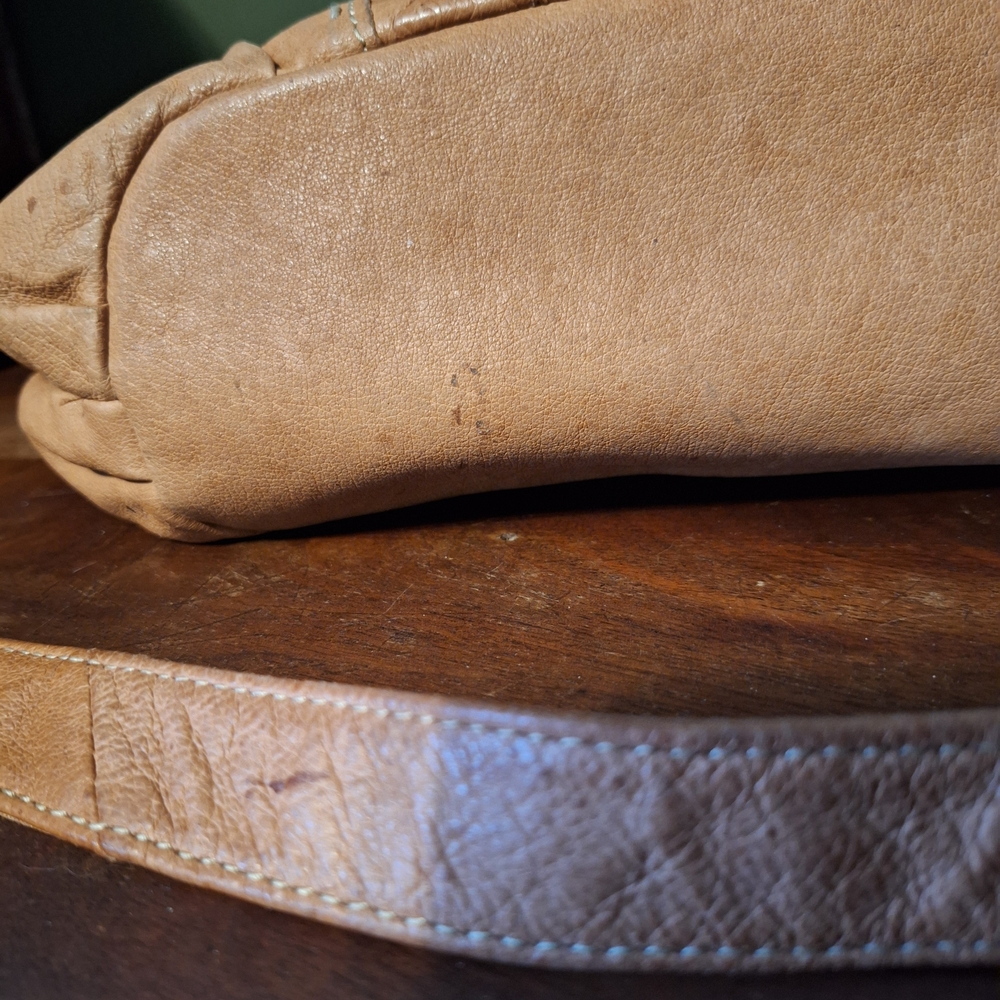 Tan Leather Crossbody Bag - Picture 8 of 12